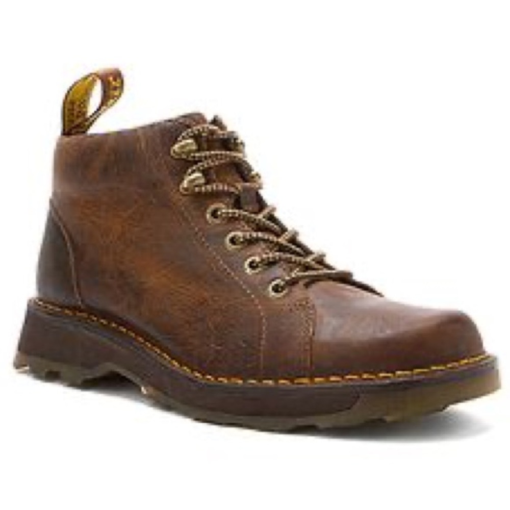 DR. MARTENS BODIE Brown Leather Distressed Ankle lace up Boot size Men: 11 TX08P